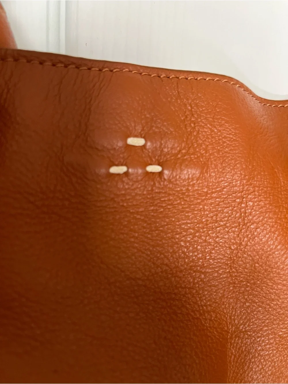 Kelsi Dagger Brooklyn Cognac Leather Hobo Shoulder Tote, 14”w x 14”h x 5”d